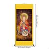Ksitigarbha Buddha Statue, Wandkunst Dekoration, Meditationsraum, Eleganter Rahmen 80x30cm Schriftrolle