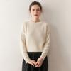 Women's 100% Pure Cashmere Knit Round Neck Pullover Sweater - Soft and Thick for Autumn and Winter