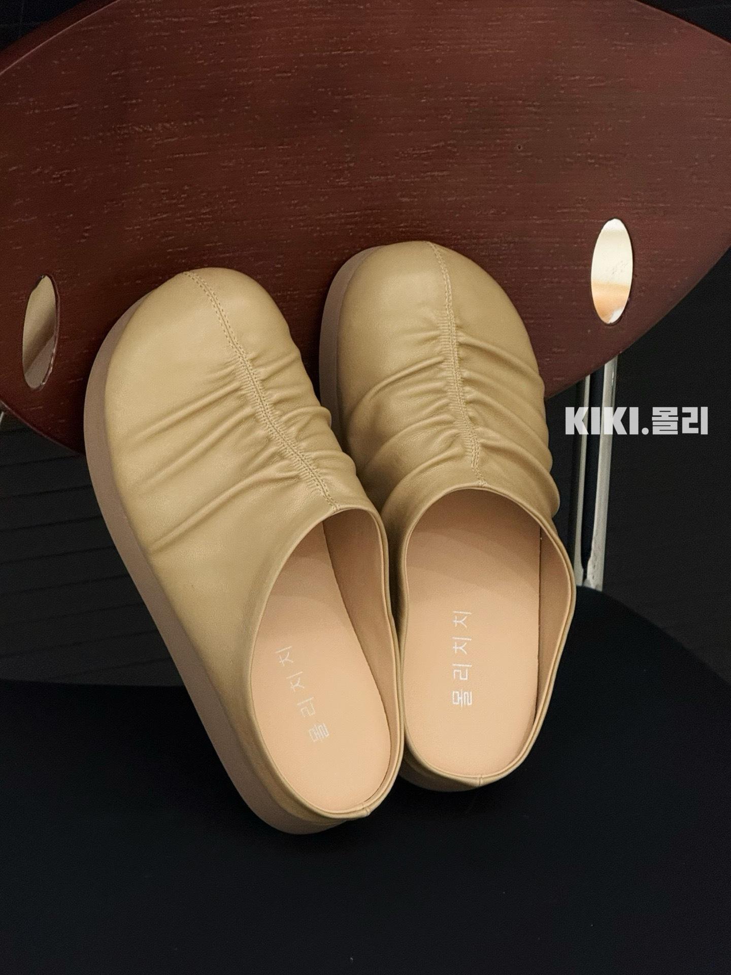 

Ретро новые туфли бабушки на мягкой подошве женские туфли с одной педалью плиссированные туфли Doudou плоские туфли с мелкой подошвой одинарные женские 40