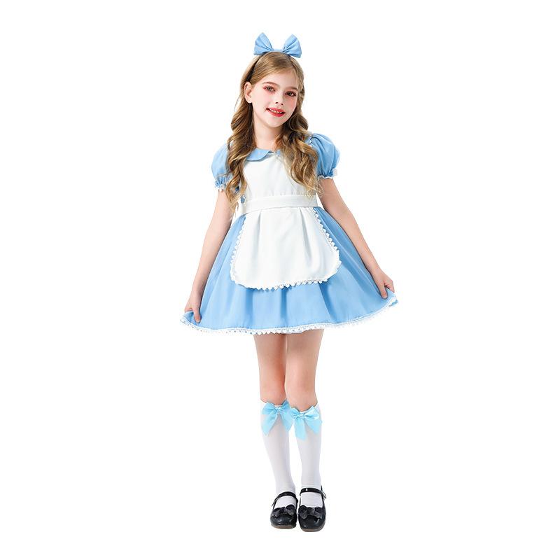 Pastoral Alice Maid Children's Clothing Halloween Children's Princess Lolita Teen Dress Girls Performance Costume