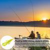 Shrimp Lure Fishing Bait with Twin Ridge Tails Realistic Looking Bright Color Portable Soft Bait Artificial Shrimp Lure