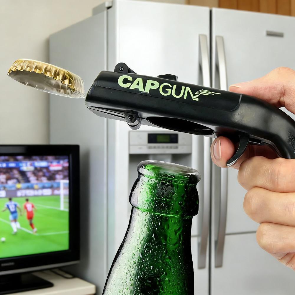 Bottle Opener Portable Cap Creative Flying Cap Launcher Beer Opener Bar Tools Beverage Opener Shaped Cap Opener 6