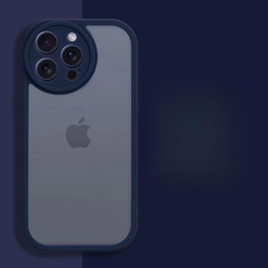 

Подходит для Apple 15, Чехол для телефона с круглым объективом, Матовый iPhone14proMax, Ощущение кожи 13, Противоударный защитный чехол 12 iPhone15