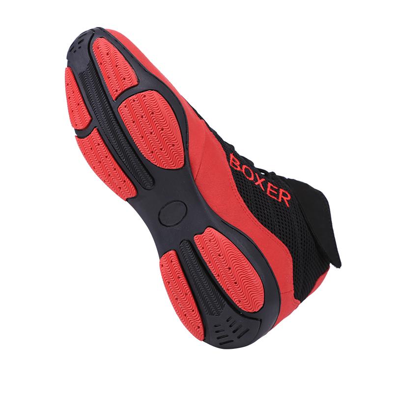 Chaussures de lutte légères pour salle de sport Hommes Femmes Maille respirante Chaussures de boxe Baskets respirantes pour femmes pour arts martiaux Sparring libre