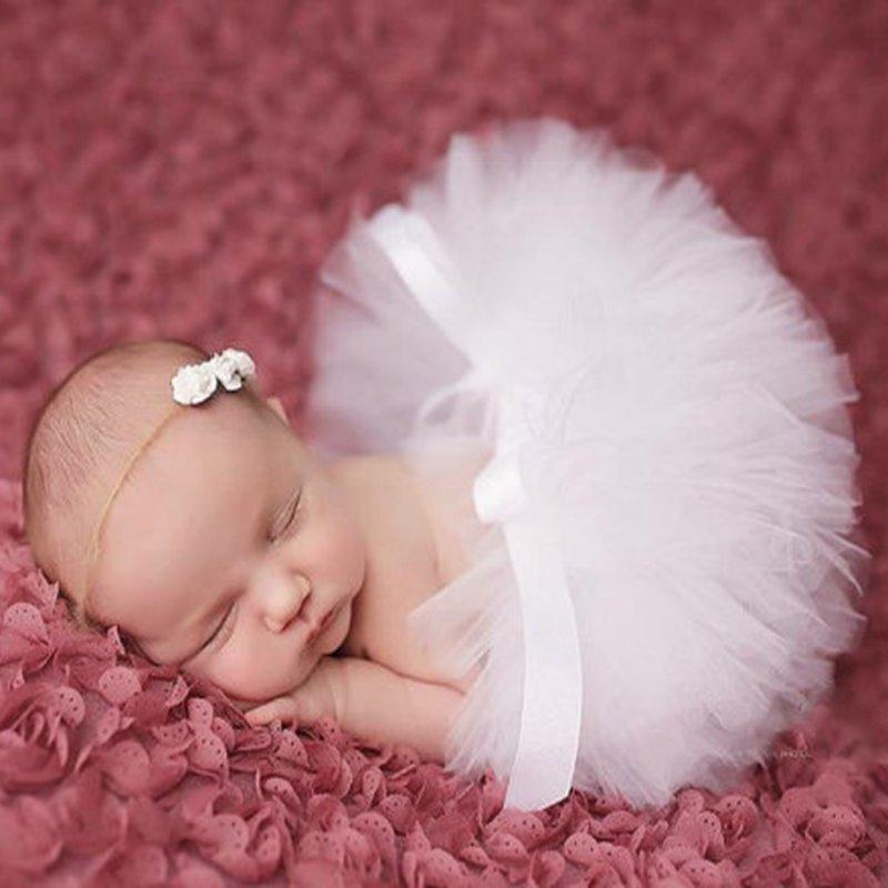 Säuglingsanzug Stirnband Set Kleidung Baby Mädchen Sommerkleid Niedliche Prinzessin Neugeborenen Outfit Kostüm Fotografie Requisiten Zubehör