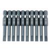 10pcs 14inch Hex Shank 50mm S2 Alloy Steel Slotted Screwdriver Bits Set H6.3*50*SL5mm
