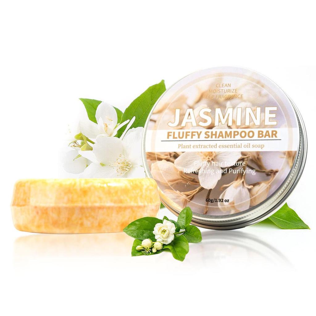 Kokosnuss & He Shou Wu Ginseng Bambuskohle Shampoo-Seife mit ätherischen Ölen & Zypressenblatt