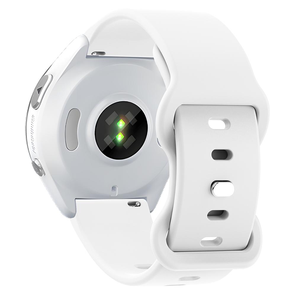 Universal 18mm Solid Color Silicone Strap Butterfly Shape Buckle Smartwatch Band