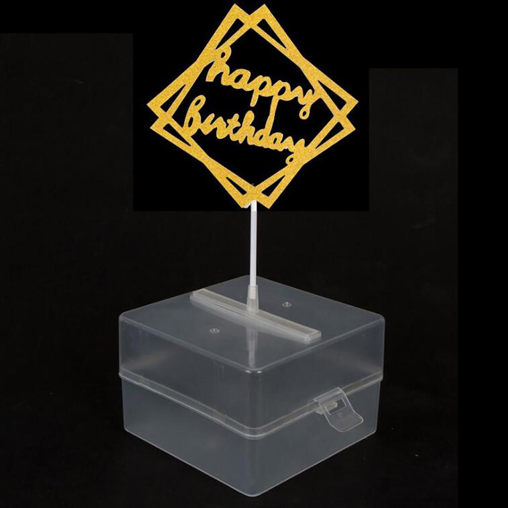 Money Box For Cake, Surprise Money Cake Pull Out Kit, Cake ATM Money Box With Happy Birthday Cake Topper Giltter Heart