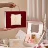 Flip Up Baroque Suede Gift Box Double Open Candy Boxes  Wedding Valentine's Day Birthday