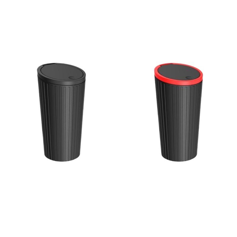 Car Trash Bin Can Mini Auto Dust Organizer Car Interior Rubbish Bag Garbage Container Storage Box Bucket Auto Accessories