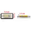 Auto Tail Light Led License Plate Light Lamp White LED Bulbs Fits For BMW 3 Series E46 4D 4DR 1998-2003 Car Accessories Kits