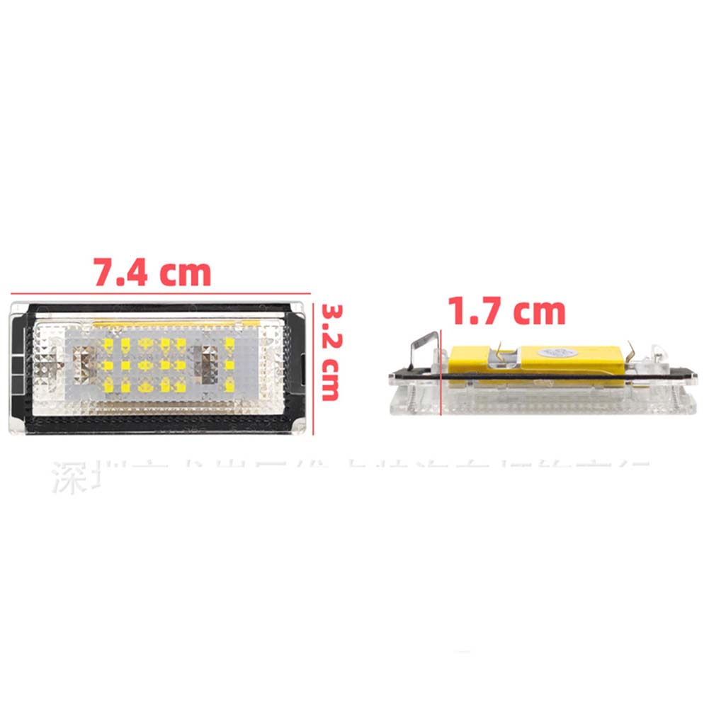 Auto Tail Light Led License Plate Light Lamp White LED Bulbs Fits For BMW 3 Series E46 4D 4DR 1998-2003 Car Accessories Kits
