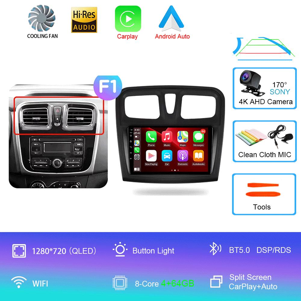 Android 14 Car Radio For Renault Logan 2 2012 - 2022 Sandero 2 2013 - 2022 Multimedia Video Player Navigation stereo GPS No 2din