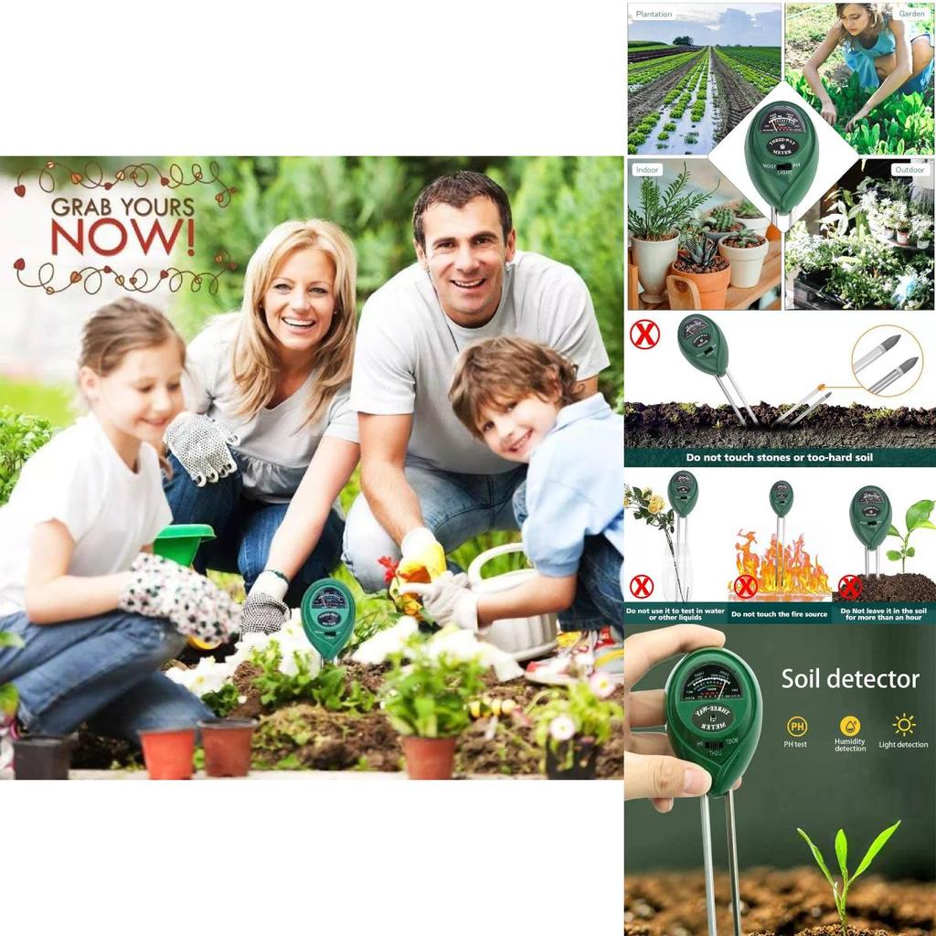 Premium Three In One Soil Tester For Accurate Ph Light Humidity Measurement