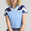 Puma Logo Polo Shirt Women Tops Blue 629783-57