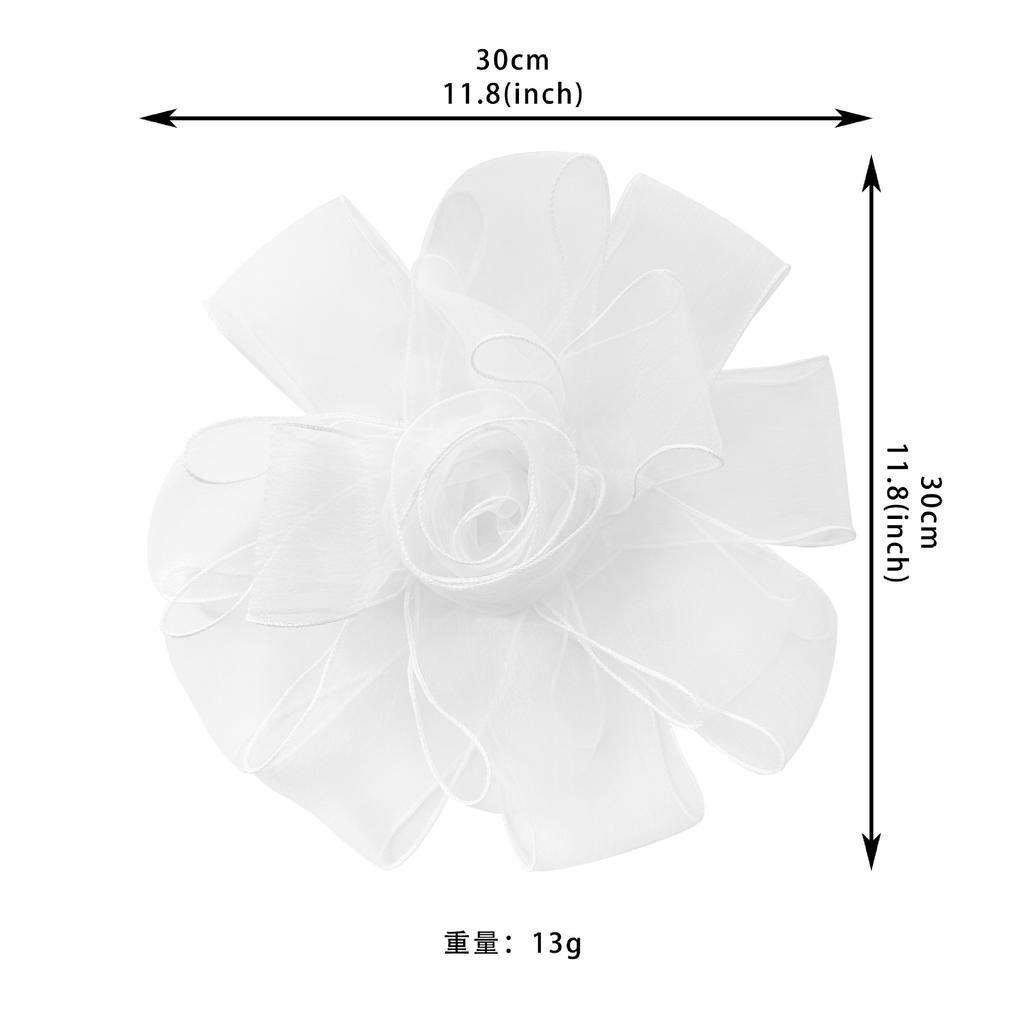 Multi-Color Mesh Pleated Three-Dimensional Flower Corsage Clothing Dress Dress Hair Accessories Decorative Cloth Sticker Accessories