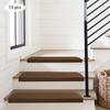 Indoor Non-Slip Stair Tread Mats Carpet Set 13pcs Brown 20*55cm