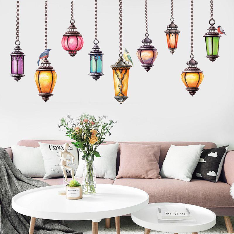 Wall Sticker Creative Chandelier Stickers Living Room Bedroom Sofa Background Decorative Painting