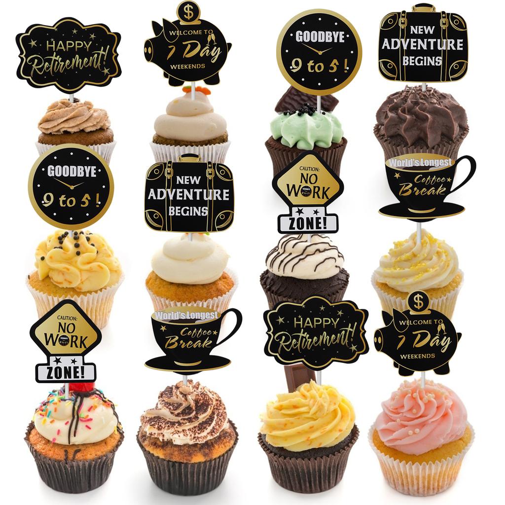 18pcs Black Glitter Lacrosse Player Cupcake Toppers - Sport Theme Birthday Party Decor For Men & Women - View #12