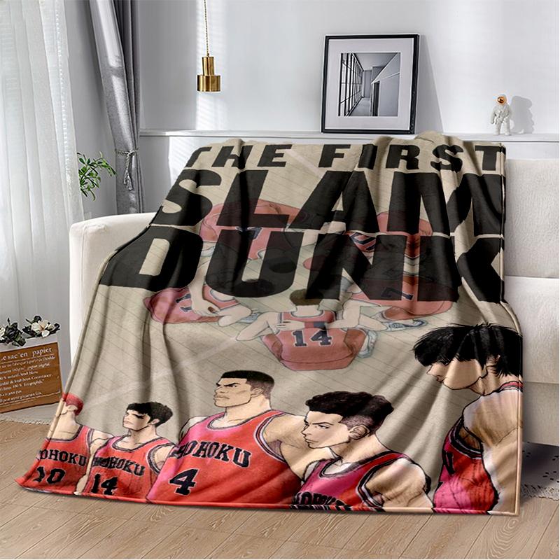SLAM DUNK 29 Style New Cartoon SHOHOKU Basketball Anime Blanket,Soft Throw Blanket for Home Bedroom Bed Sofa Travel Cover Kids