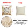 Autumn Maple Leaf Printed Cushion Cover Harvest Festival Farmhouse Decor Sofa Cushion Cover Linen Letter Print Cushion Cover