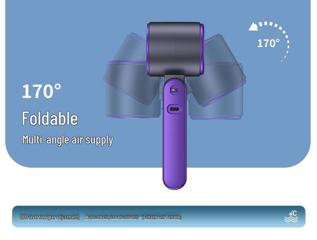Rechargeable USB Folding Handheld Fan for Dorms