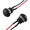 2 Stück 1/2" 12mm Runder Taster Ein/Aus Wasserdicht Momentaner Drucktaster schwarz Mini Schalter ohne Verriegelung PBS-33B.