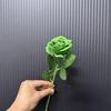 Gothic Style Silk Rose Artificial Flower With Curved Stem For Wedding And Party Arrangements