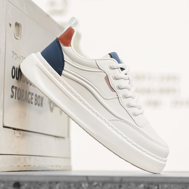 Fashion Fashion Microfiber Leather Men's Casual Shoe Youth Teenage Sneakers Comfortable Skateboard Footwear Comfy Men Vulcanize Footwear