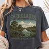 Everglades Nationalpark Komfortfarben T-Shirt, Everglades Nationalpark und Kinder T-Shirt, Florida Tierwelt Reise T-Shirt, Vintage Nationalpark