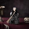 Dark Spooky Halloween Decor Kitchen Witch Doll Small Statue with Broom Multi-use Tabletop Party Decoration for Table Fireplace Holiday Home