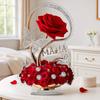 1Set Delicate Patterns Warm Atmosphere 2D Flat Mother's Day Ornament Living Rooms Acrylic Decorative Grateful Holiday Gifts