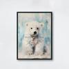 Cute Baby Animal Nursery Posters Cute Wildlife Prints Canvas Oil Painting Woodland Wall Art Pictures Home Kids Room Decoration