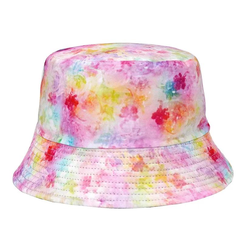 Spring and Summer Cotton Print Bucket Hat Fisherman Hat Outdoor Travel Sun Cap For Men And Women 180