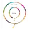 Colorful Natural Gemstones Beaded Accessories Stylish Necklace and Adjustable Bracelet for Fashionable Women Wear
