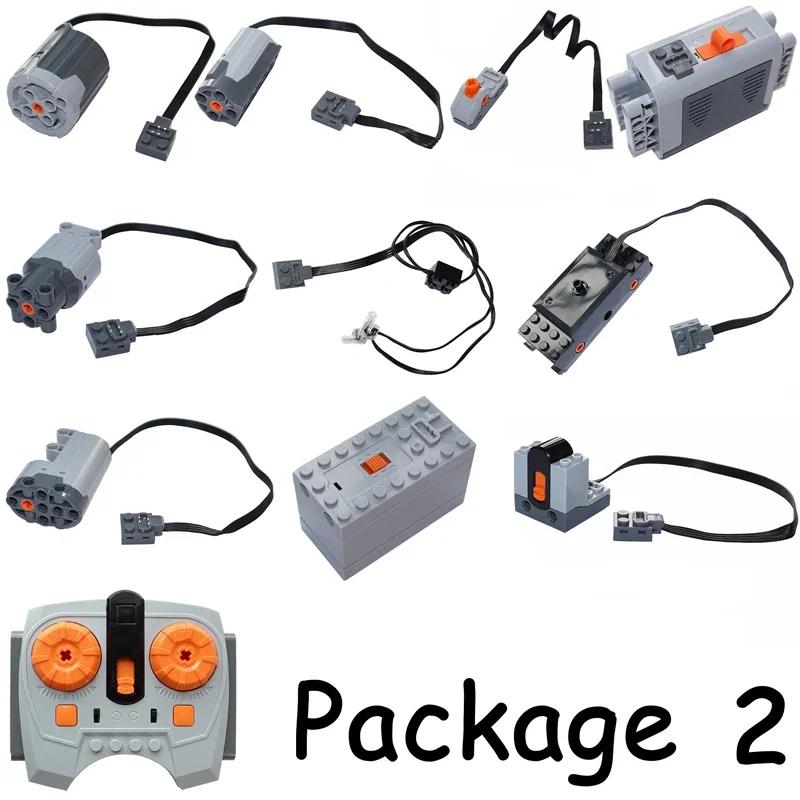 Non-Toxic Motor Set 8293 Pf Model Power Functions Technical Parts Building Blocks Compatible Moc High-Tech Diy Bricks Motor Battery Boxs