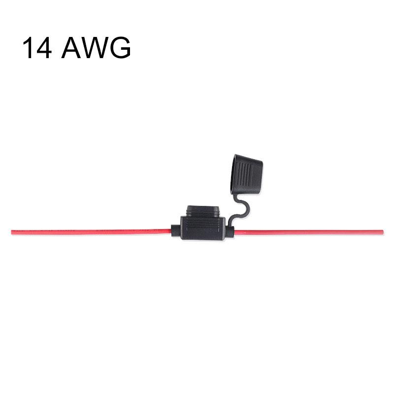 Waterproof Mini Small Medium Auto Fuse Holder 16/14/12/10AWG Car Blade Fuse Wire Cable 10A 20A 30A 50A Fuse Power Socket Fuse Holders1