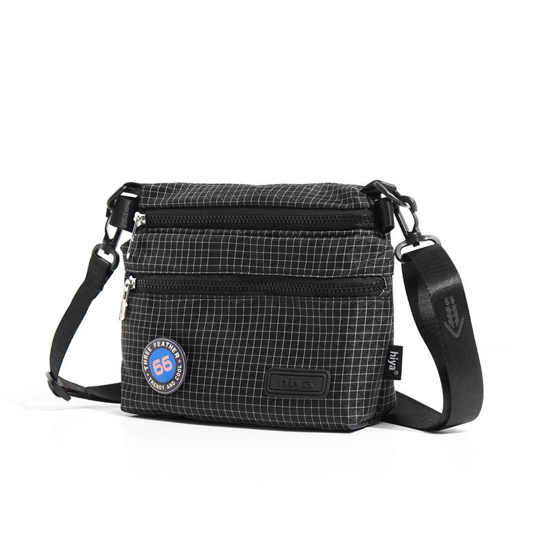 Water-repellent Outdoor Crossbody Bag Lightweight Shoulder Bag Commuter Small Square Bag