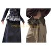 49MD Comfortable Elastic Waistband Mesh Layer Ruffled Trim Leopard Design Street