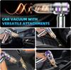 Portable Cordless Car Vacuum, 18000PA High Power, Brushless Motor, Type-C Charge, 3-in-1 for Car, Home, Pet Hair