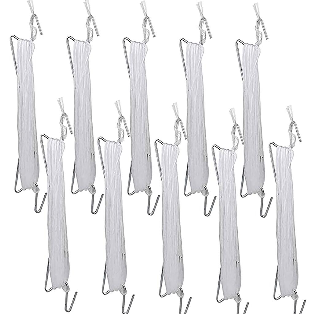 10 Set Plants Hooks & Clips Climbing Plant Hooks with 10M Rope Plant Hanging Hook Versatile for Garden Plant Flower