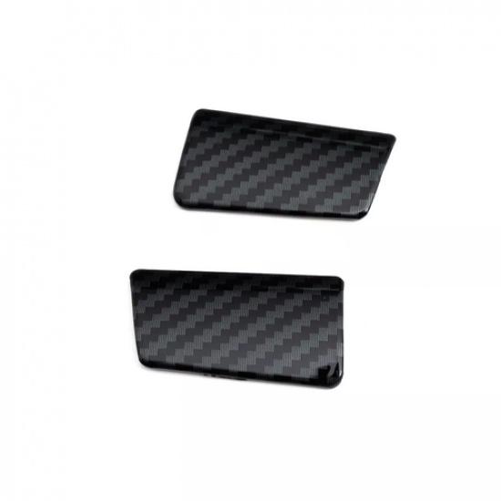 Carbon Fiber Car Steering Wheel Cover Trim For 2016-2024 Toyota Hilux Fortuner