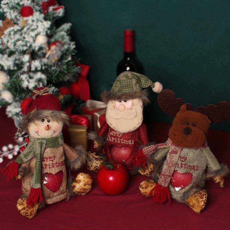 Christmas Apple Bag, Santa Snowman Candy Bag, Christmas Eve Children'S Gift Bag