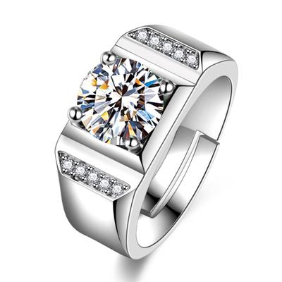 Anello con diamante nuziale stabile, generoso, alla moda, nobile e selvaggio