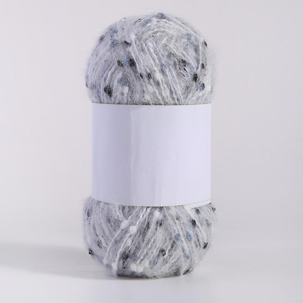 

50g/Ball Rainbow Color Dot Mohair Yarn Soft And Comfortable Hand-Woven DIY Scarf Sweater Shawl Coat Knitting Crochet Mix Thread One Size