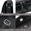 Achiyu Men's Genuine Leather Shoulder Bag, Crossbody Bag, Messenger Bag, One-Shoulder Bag, Stylish, Popular, Casual, Black