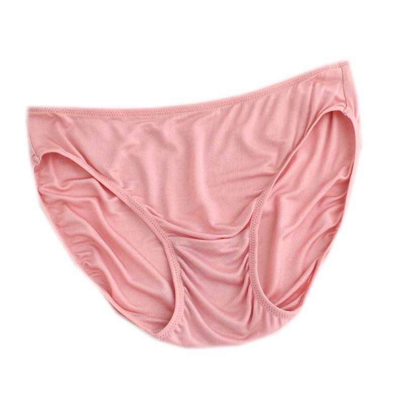 Women's Low-Waist Mulberry Silk Panties - Seamless, Comfortable, Breathable Briefs