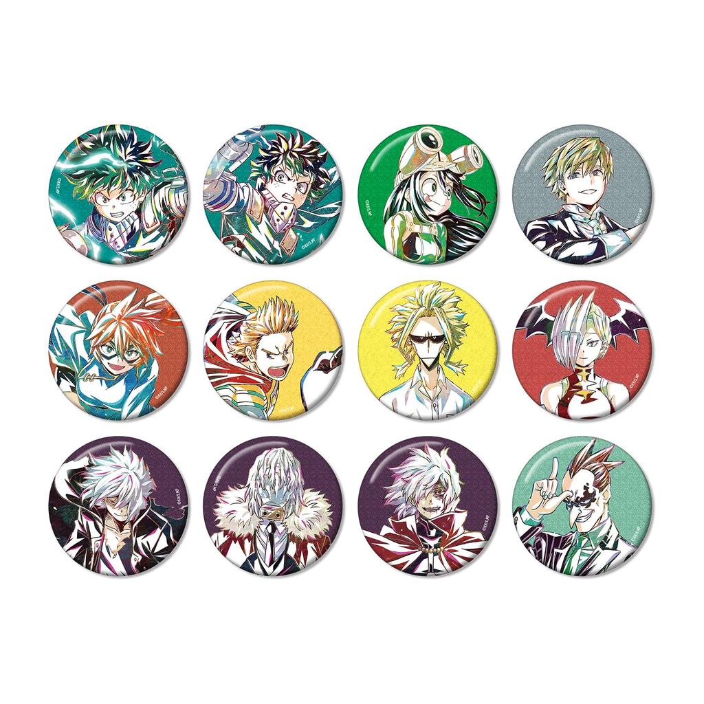 TV Anime "My Hero Academia" Trading Ani Art Series 6 Glitter Can Badge ver.A 12-Piece Box