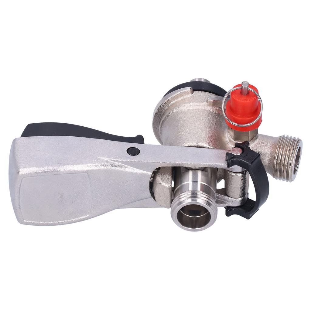 Beer Coupler Dispenser S Type Beverage Keg Connector with Exhaust Valve G5 8 Male Thread